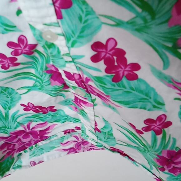 Paperdenim&cloth floral button down collared shirt. MEDIUM - Picture 5 of 8